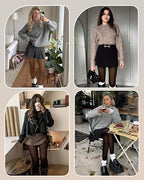 2 Pairs Fake Translucent Tights