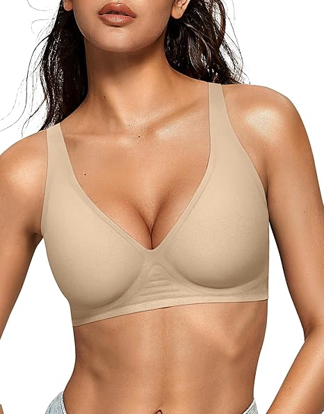 Deep V Jelly Bra No Underwire