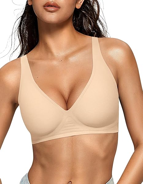 Deep V Jelly Bra No Underwire