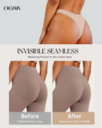 OEAK Seamless Thongs for Women Invisible Thongs